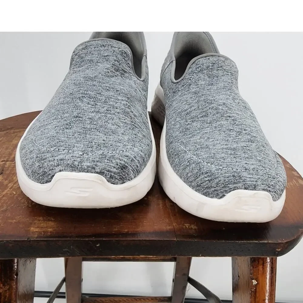 Skechers Slip-Ins Air Cooled Memory‎ Foam Grey Green White Size 6
